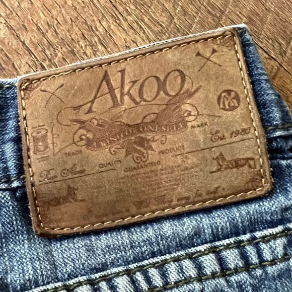 Akoo Men’s Jeans, Waist 40 Length32 medium wash denim - Picture 6 of 12